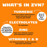 Turmeric Powder, Electrolyte Drink Mix Hydration Packets by ZYN | 32 Servings | Passion Fruit Lemonade | Healthy Electrolytes Powder with Turmeric Powder, Vitamin C, Zinc & Curcumin