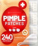 KEYCONCEPTS Pimple Patches (240 Pack), Pimple Patch Zit Patch and Pimple Stickers - Hydrocolloid Acne Dots for Acne - Zit Patches