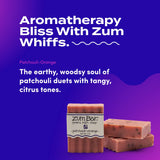 Indigo Wild Zum Bar Goat's Milk Soap - Mother's Day Gift - Patchouli-Orange - 3 oz (3 Pack)