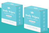 Shower Wipes, PiPA MiNT 80 Individually Wrapped Body Wipes for Women and Men, Mini Travel Essentials, After Gym Bathing Wipes, Camping Shower, Outdoors Sports, Shower Wipes for Adults No Rinse 12"x8"