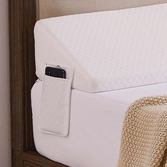 Homemate Full Size（54"x10"x6"） Bed Wedge Pillow Stopper - Bed Gap Filler(0-8") - Headboard Pillow - Triangle Bloster Pillow Wedge