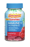 Emergen-C Gummies Immune Plus Vitamin D, Raspberry, 45 Gummies (Pack of 2)