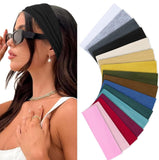 Headbands for Women Elastic Hair Bands for Women' Hair Non Slip Soft Cloth Fabric Sweat Headbands Yoga Running Sport Hair Accessories, 16 Pack Multicolor Fashion Women Headbands