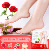 Swiffen 24 Pcs Fruits Beauty Foot Mask Bulk Hydrating Foot Moisturizing Socks Shea Butter Aloe Treatment Mask for Spa Kit Sleeping Skincare Gift Beauty Kits for Women