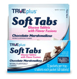 TRUEplus® Soft Tabs Glucose Tablets – 12 Packs – 48 tabs (Chocolate Marshmallow)