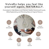 VulvaRx Intimate Healing Balm Cream | Organic Vaginal Moisturizer, vulva balm, Menopause Support, Relieves Dryness, Irritation, Itching, Burning, Redness, Odor, Chaffing, Estrogen Free, 2 oz