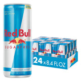 Red Bull Sugar Free Energy Drink with 80mg Caffeine plus Taurine & B Vitamins, 8.4 Fl Oz, 6 Packs of 4 Cans (Pack of 24)