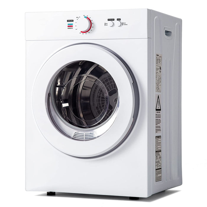 Euhomy CD-7 Cubic Feet, 1.7 Cu.Ft, Compact Laundry Dryer, White