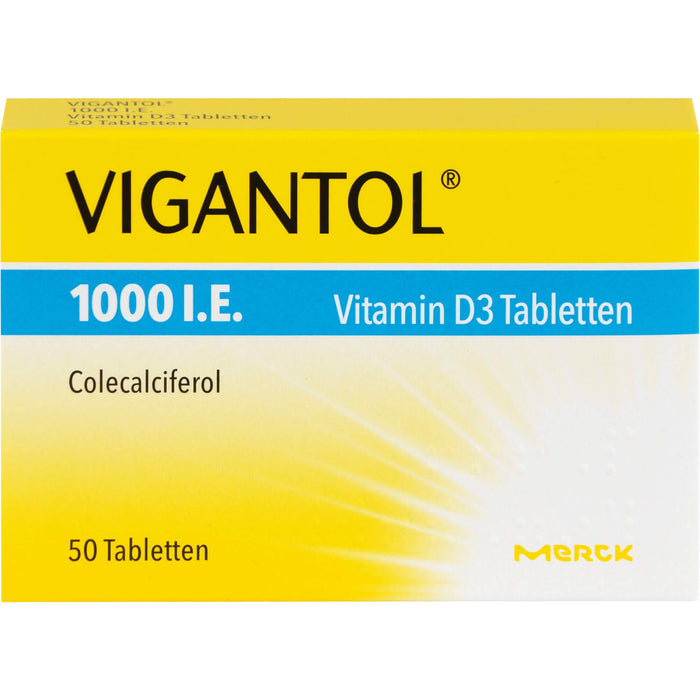 Vigantol 1,000 IU vitamin D3 tablets, 50 pcs