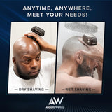 AidallsWellup Head Shavers for Bald Men: As Seen on NBC Select Cordless Head Shaver - Waterproof Electric Razor Grooming Kit, Dry Wet Shaving for Men