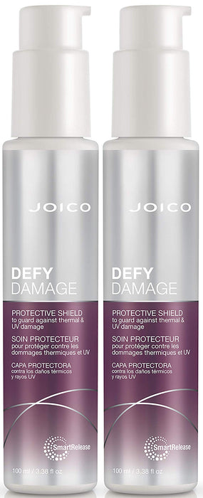 Defy Damage Protective Shield | For Damaged, Color-Treated Hair | Protect Against UV & Thermal Damage | Strengthen Bonds & Preserve Hair Color | With Moringa Seed & Arginine | 3.38 Fl Oz (Pack of 2)