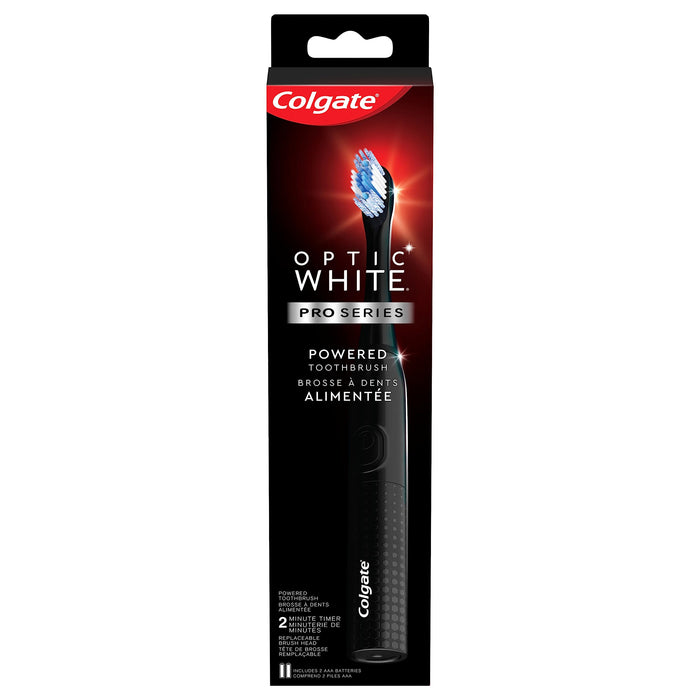 Colgate 360 Optic White Pro-Series Battery Black Toothbrush