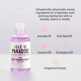 Isle of Paradise Self Tanning Drops, Dark (Bronzed Glow) - Vegan and Cruelty Free Self-Tan Drops, 1.01 Fl Oz