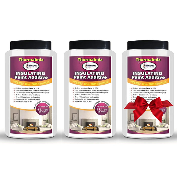 Thermalmix - Insulating Paint Additive 3 for 2 Special Offer (Get 3 Bottles for Price of 2)