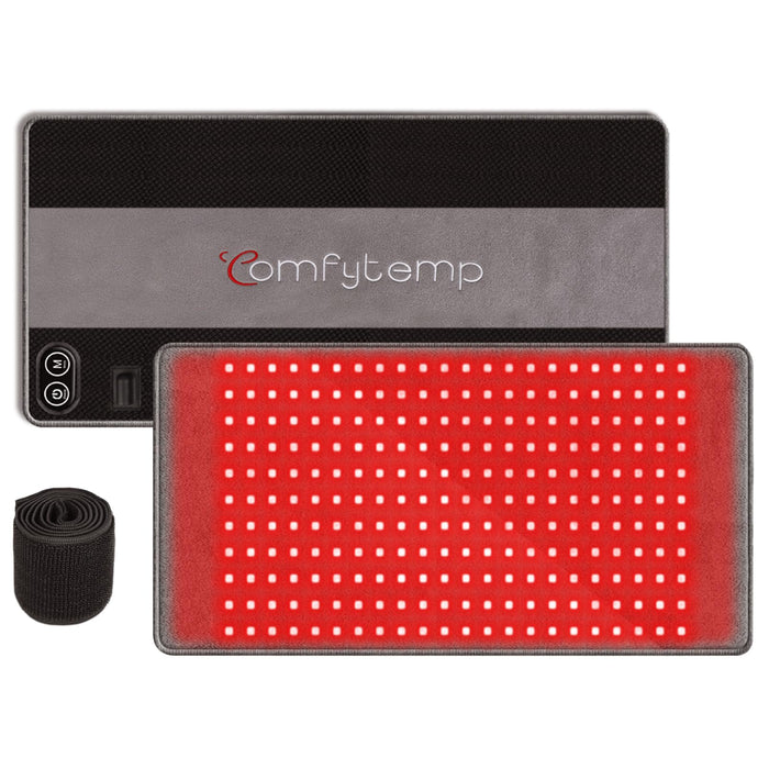 Comfytemp Red Light Therapy for Body, FSA HSA Eligible 24" x 12" Infrared Light Therapy Pad, Red Light Therapy Device with Pulse Function for Back Muscle Pain Relief, 4 Mode & 3 Strength, Idea Gift