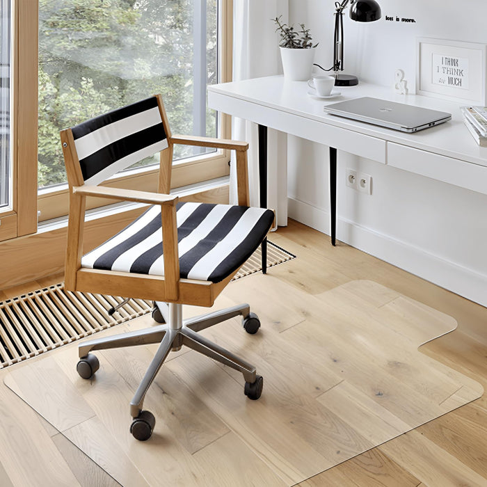 Azadx Clear Office Chair Mat 36'' X 48'', Durable Desk Chair Mat for Hardwood Floor, Heavy Duty Plastic Office Floor Mat Under Rolling Chairs for Easy Glide and Protection (36" X 48" with Lip)