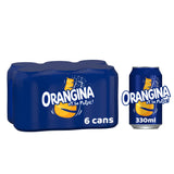 RIBENA Orangina Sparkling Fruit Drink; Multipack of 6 x 330ml cans; contains a blend of citrus juices, real orange pulp and orange zest