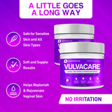 Pharmapulse Vaginal Moisturizer, Vulva Balm Cream, Intimate Skin Care, Menopause Support - Relieves Dryness, Itching, Burning, Redness, Chafing, Odor, Irritation - Estrogen Free 2oz