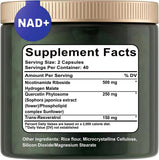 NAD+ Supplement with Nicotinamide Ribosid/NAD+ Supplement nicotinamide riboside NAD nicotinamide riboside 900/Resveratrol, Quercetin- NAD Supplement for Anti-Aging, Energy, Focus80 Capsules (1pcs)