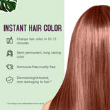 Instant Cherry Brown Hair Color Shampoo,Natural Brown Hair Dye Shampoo 3 in 1 for Men & Women,Long Lasting Color Shampoo Hair Dye, Shampoo Para Canas Colors in 10-15 Minutes (cherry brown)