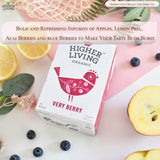 HIGHER LIBING ORGANIC Very Berry Tea Bags | 15 Teabags (33g) | Delicious Blend of Berries | Natural and Organic Ingredients | Enjoy the Rich Flavors of Organic Berry Tea