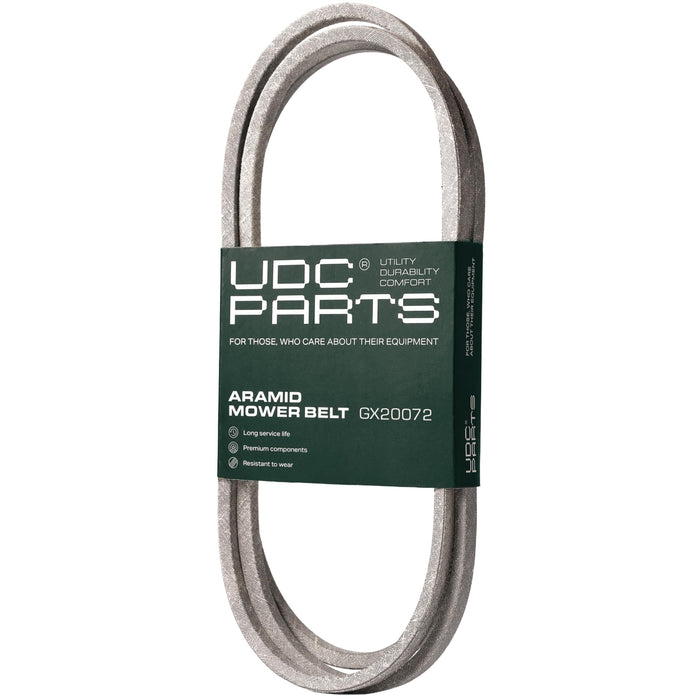 UDC Parts GX20072 John Deere 42 Inch Deck Belt Replace D110 L110 D105 E100 D130 S100 LA105 L100 D100 E130 L111 E110 E120 D125 125 LA135 LA110 S100 LA120 S120 LA125 UC32283 GY20570 Deck Belt / 104 inch