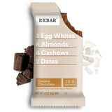 RXBAR Protein Bars, 12g Protein, Gluten Free Snacks, Coconut Chocolate (6 Boxes, 30 Bars)