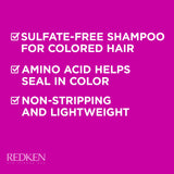 Redken Color Extend Magnetics Shampoo | For Color-Treated Hair | Gently Cleanses & Protects Color | With Amino Acid | Sulfate-Free | 1.7 Fl Oz