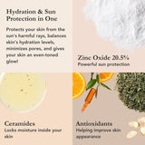 AN Skin - Hydraglow Tinted Sunscreen for Face with Spf 50 - Tinted Face Moisturizer - Ultimate Skin Protection, Balances Hydration, Minimizes Pores & Even Tone