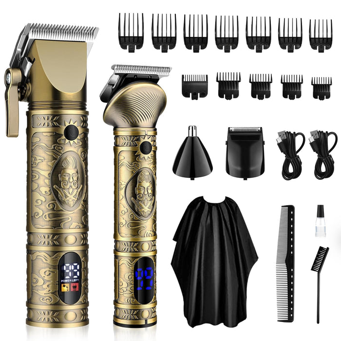 Beard Trimmer for Men, Hair Clippers for Men Professional,Cordless Mens Hair Trimmer, Shaving Kit for Men, Barber Clippers, Mens Grooming Kit, Clippers and Trimmers Set, Gifts for Men