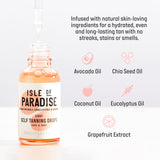 Isle of Paradise Self Tanning Drops, Light (Sunkissed Glow) - Vegan and Cruelty Free Self Tan Drops, 1.01 Fl Oz