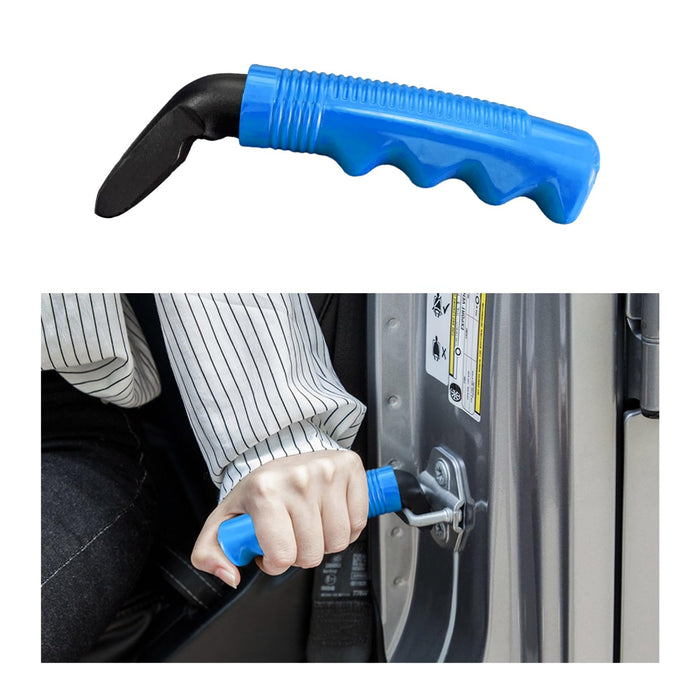 Augeny Car Door Handle for Elderly, Multifunctional Portable Vehicle Assist Support Handle, Automotive Door Assist Bar Helps Get Out, Universal Assistive Device for Seniors, Handicapped (Blue)