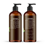 MAJESTIC PURE Apple Cider Vinegar Shampoo and Avocado Coconut Conditioner Set - Restores Shine & Reduces Itchy Scalp, Dandruff & Frizz - Sulfate Free, for All Hair Types, Men and Women - 2 x 16 fl oz