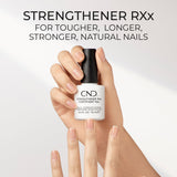 CND™ Strengthener RXx, Nail Strengthener for Tougher, Stronger Nails & Protection for Thin Nails, 0.5 Fl Oz (Pack of 1)