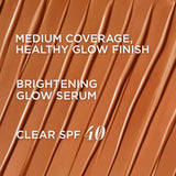 IT Cosmetics CC+ Nude Glow Lightweight Foundation + Glow Serum with SPF 40 - With Niacinamide, Hyaluronic Acid & Green Tea Extract - Rich Honey - 1.08 fl oz