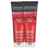 John Frieda Radiant Red Shampoo for Red Hair, Helps Enhance Red Hair Shades, with Pomegranate and Vitamin E, 8.3 oz (Pack of 2)