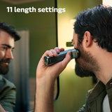 Philips Norelco Multigroom Series 5000 18 Piece, Beard Face, Hair, Body and Intimate Hair Trimmer for Men - NO BLADE OIL MG5910/49