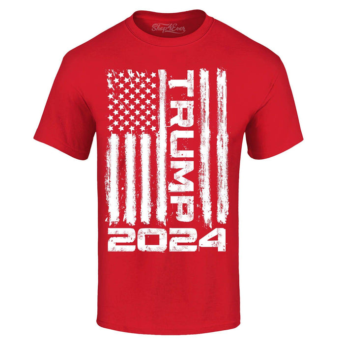shop4ever® Trump Flag 2024 T-Shirt Large Red 0