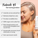 FOUR REASONS Color Mask - Silver - (27 Colors) Toning Treatment, Color Depositing Conditioner, Tone & Enhance Color-Treated Hair - Semi Permanent Hair Dye, Vegan and Cruelty-Free, 6.76 fl oz