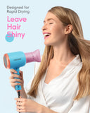 Wavytalk Hair Dryer Blow Dryer with Diffuser Nozzle Comb and Concentrator Negative Ions Fast Drying Light and Quiet with Ceramic Technology Professional 1875 Watt for All Hair Types Poppa Color