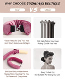 Heatless Hair Curlers Curling Set Overnight Non Heat Hair Curlers Blow Out Foam Jumbo Hair Rollers Set to Sleep for Blowout Long Hair, Silk Head Hair Wrap for Sleeping Heatless Curls Sonic Pink