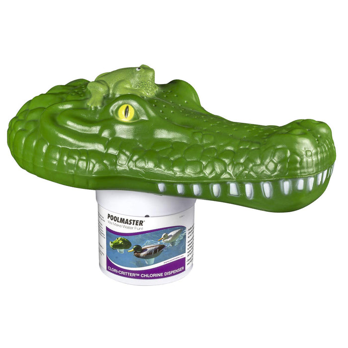 Poolmaster Adjustable Chlorine Dispenser for Swimming Pools and Spas, Alligator