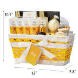 LILY ROY Mothers Day Spa Gift Baskets Set Spa Bath Gift Set Bath and Body Gift Basket Set For Women and Men 18Pcs Gifts Basket Set Spa Kit Works Christmas Birthday Gifts for Women Father's Day