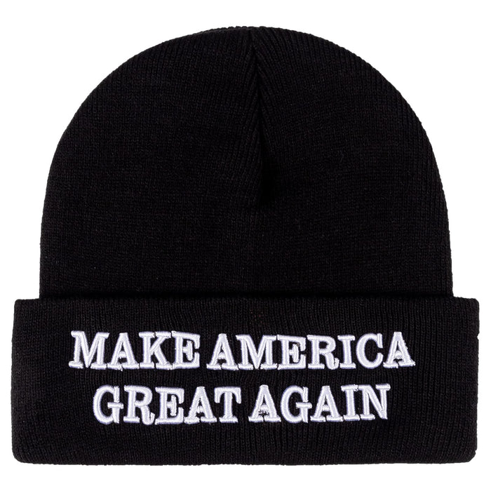 MAGA Beanie Hat,Donald Trump 2025 Hat Make America Great Again Hat Adult Embroidered MAGA Adjustable Baseball Cap