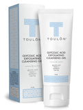 TOULON Glycolic Acid Facial Cleanser: Alpha Hydroxy Face Wash with AHA, Vitamin C & Rose Hip to Exfoliate Dry, Sensitive Skin for Women & Men