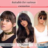 NAYOO Bangs Hair Clip in Bangs 100% Real Human Hair Extensions French Bangs Clip on Air Bangs for Women Hairpieces Curved Bangs for Daily Wear（Ash Blonde）