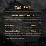 taolemi Shilajit Pure Himalayan Organic, Shilajit Resin with 85+ Trace Minerals and Fulvic Acid for Enhanced Energy and Immune, Support Men & Women, Gold Grade, 800MG/time, 60+ Serving 50g Jar