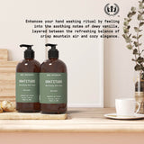 Muse Apothecary Hand Ritual - Botanical Collection - Aromatic and Nourishing Hand Soap, Infused with Natural Aromatherapy Essential Oils - 16 oz, Warm Cedar, 2 Pack