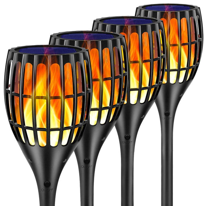 Ollivage Solar Lights Outdoor 43" Flickering Flame Solar Torch Lights