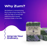 Indigo Wild Zum Bar Goat's Milk Soap - Mother's Day Gift - Lavender-Mint - 3 oz (3 Pack)